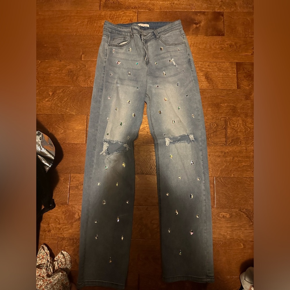 Size Large badazzled stretchy jeans